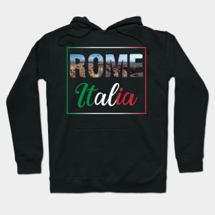 View from the roof of St. Peter's basilica in Vatican, Rome, Italy Hoodie